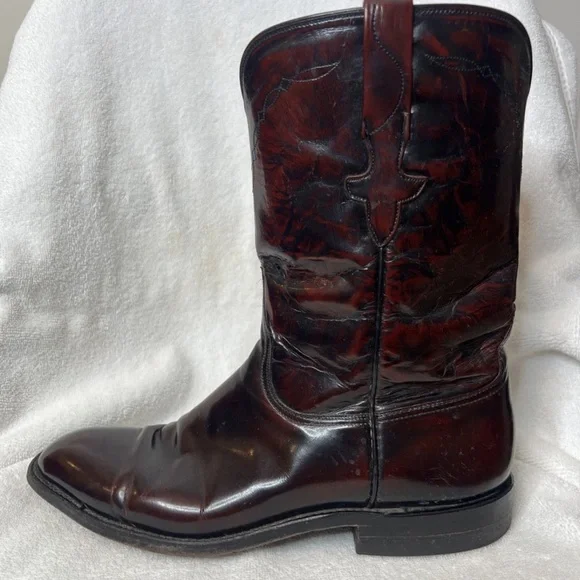 Lucchese Cherry Ref Leather Cowboy Boots - Men’s - Picture 5 of 16